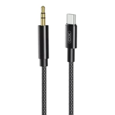 Кабель AUX XO NB-R211B TYPE-C to 3.5mm Чорний