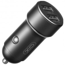 Автомобільний зарядний пристрій для гаджетів та смартфонів XO CC53 Dual USB 12W Car charger Чорне