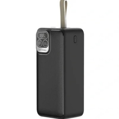 Power bank з дисплеєм та кабелями 40000мАh 22.5W King Power KP-401 Чорний