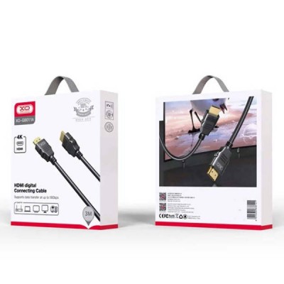 Кабель HDMI XO GB011A 4K HD adapter L=5M Чорний