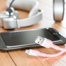 Кабель XO NB212 2.1A USB cable for Lightning Рожевий