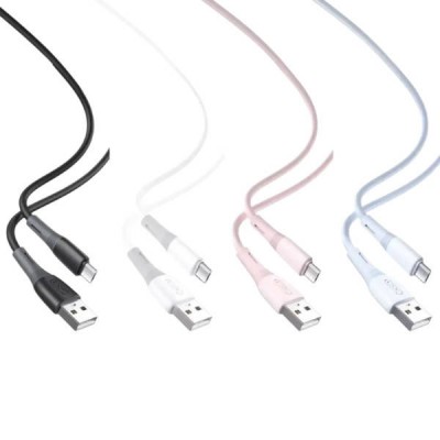 Кабель XO NB225 USB cable for Lightning Рожевий