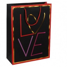 Набір картонних подарункових пакетів Love 12шт 31*42*12см 3123-6968