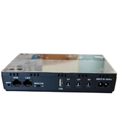 Джерело безперебійного живлення для роутера 5v, 9v, 12v Mini UPS 20000 mAh JiaGeng model-303 Чорний