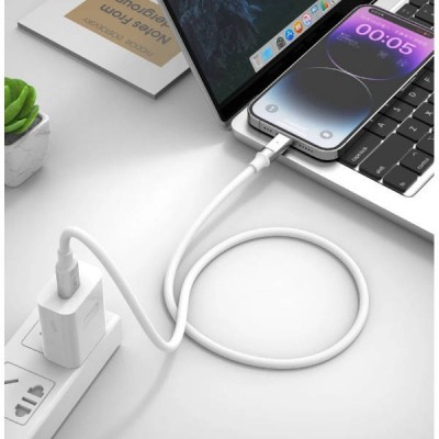 Кабель XO NB-Q252A PD 27W Lightning Білий