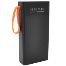 Power Bank 30000mAh із вбудованими кабелями Type-C, Lightning, MicroUSB, Iphone 572 Чорний