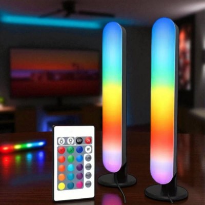 Комплект підсвічування для дому 2шт RGB USB 24,5*4*3,5см Remote Control MA381Чорні