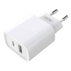 Мережевий зарядний пристрій блок живлення XO CE02A PD20W+QC18W fast charging