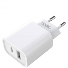 Мережевий зарядний пристрій блок живлення XO CE02A PD20W+QC18W fast charging CE Type-c