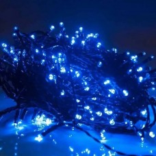 Гірлянда лінійна 380LED від мережі G512 Зелений кабель, синє світло