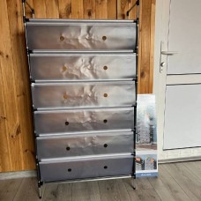 Взуттєва полиця на 7 поверхів 128*28*63см shoe rack AND LY-1038 Сіра