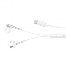 Навушники провідні XO EP66 Crescent Type-C digital decoding flat earphone Білі