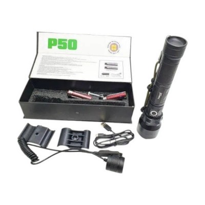 Ліхтарик підстовбурний ручний BAILONG BL-QP510-P50 Чорний