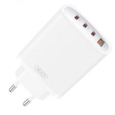 Мережевий зарядний пристрій XO CE22 45W GaN Nitride (2USB-C+2USB-A) Fast Charging Charger Біле