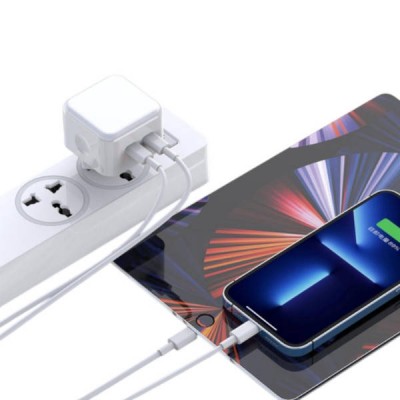 Мережевий зарядний пристрій блок живлення XO L102 35W dual Type-c port fast charger