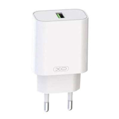 Мережевий зарядний пристрій блок живлення XO L103 QC3.0 18W Charger with Lightning cable