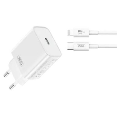 Мережевий зарядний пристрій блок живлення XO CE15 PD20W USB-C fast charging charger