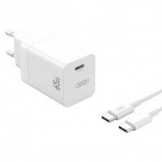 Мережевий зарядний пристрій блок живлення XO CE10 1USB-C PD 65W charger