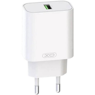 Мережевий зарядний пристрій блок живлення XO L103 QC3.0 18W Charger with Micro cable