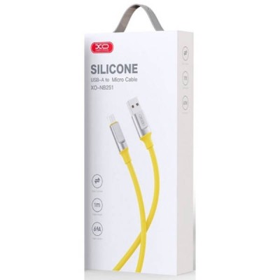 Кабель XO NB251 6A USB cable for Micro Жовтий