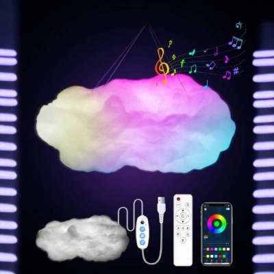 Світильник настінний декоративний Хмара з пультом керування DIY Cloud Atmosphere Light MA704
