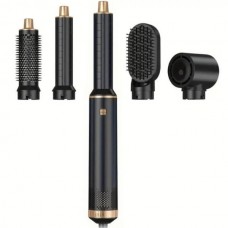Фен-стайлер зі змінними насадками 5в1 Hot Air Comb MA701 Чорний