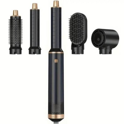 Фен-стайлер зі змінними насадками 5в1 Hot Air Comb MA701 Чорний