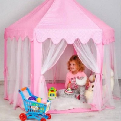 Намет-будиночок ігровий дитячий 135×135×140см MA723pink Рожевий