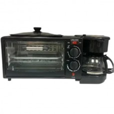 Мультипіч 3в1 духовка, кавоварка, гриль SilverLove SC-206 Чорна