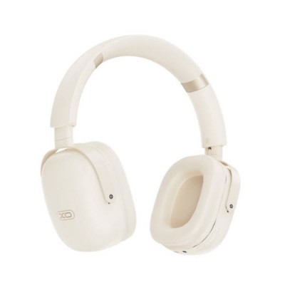 Бездротові навушники акумуляторні Bluetooth TWS XO BE42 Scarlet Metal Stand Folding Headband Bluetooth Headset Бежеві
