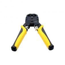 Інструмент для обтискання з'єднувачів Rj45 BOSI TOOLS BS433468 Чорний з жовтим