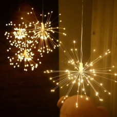 Гірлянда Феєрверк на батарейках 4АА підвісна одиночна Холодне світло