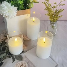 Набір LED свічок 3шт 10, 12.5, 15см з пультом MA765