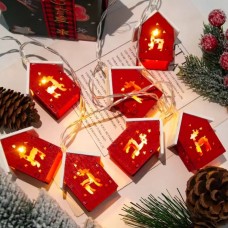 Гірлянда лінійна внутрішня Будиночки 3м 20LED USB MA755