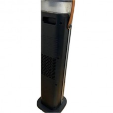 Тепловентилятор баштовий підлоговий з імітацією каміна Portable Fan Heater HQN218-28QD Чорний