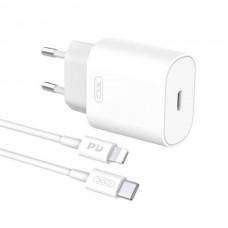 Мережевий зарядний пристрій блок живлення XO L91 25W TYPE-C fast charger
