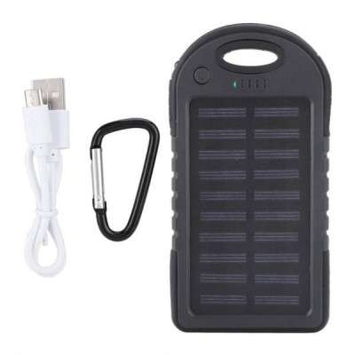 Power bank із сонячною панеллю 10000mAh PB-263 SOLAR Чорний