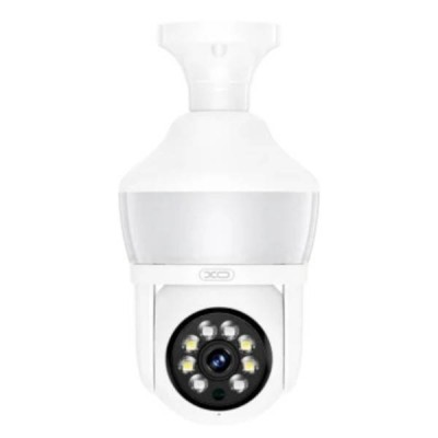 Смарт-камера відеоспостереження внутрішня XO CR02 Magic Light Bulb 300W Pixel Camera Біла