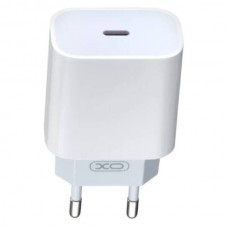 Мережевий рядний пристрій блок живлення XO LL129 EU 20W Fast charger with TYPE-C cable Type-c to Type-c Біле
