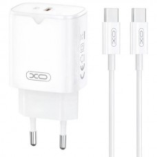 Мережевий зарядний пристрій блок живлення XO L139 65W GaN nitride 1USB-A 45W+2USB-C 65W fast charging charger