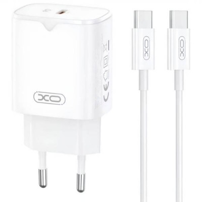 Мережевий зарядний пристрій блок живлення XO L139 65W GaN nitride 1USB-A 45W+2USB-C 65W fast charging charger