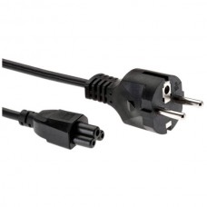 Кабель живлення VDE HO3VV-F 3C x 0.75 mm 3pin, 1.2 м Чорний