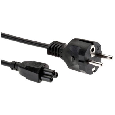 Кабель живлення VDE HO3VV-F 3C x 0.75 mm 3pin, 1.2 м Чорний