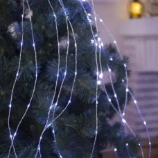 Гірлянда роса Кінський хвіст 400LED 20 ниток USB MA403USBwhite Холодне світло