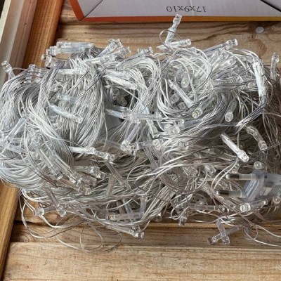 Гірлянда лінійна внутрішня 220V 200LED 4566 AND 106-10 Прозорий провід, мультиколор