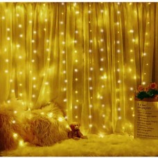 Гірлянда штора з гачками та пультом 300LED 3*3м USB 4543 AND 79-30