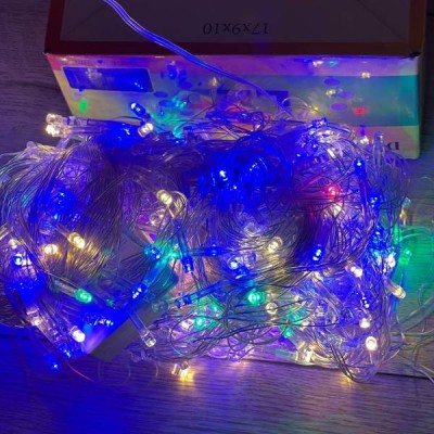 Гірлянда лінійна внутрішня 220V 300LED 4561 AND 107-10 Прозорий провід, мультиколор