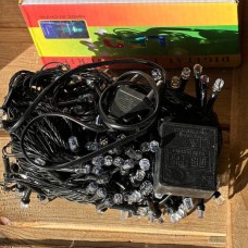 Гірлянда вулична лінійна 220V 200LED 20м 4554 AND 91-10 Чорний дріт, мультиколор