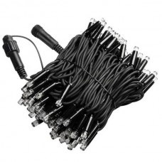 Гірлянда вулична лінійна 8м 80LED 220V wire still 4487 AND 10-5 Чорний дріт, червоне світло