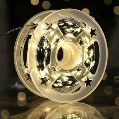 Гірлянда роса внутрішня лінійна 40м 400LED USB LU988warmwhite Тепле світло